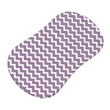 SheetWorld Fitted Bassinet Sheet (Fits Halo Bassinet Swivel Sleeper) - Lilac Chevron Zigzag - Made I