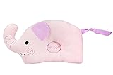 絶壁防止のためのオーガニックコットン赤ちゃん用ドーナツ枕、赤ちゃんの頭の形を守ります (象の赤ちゃん ピンク) [並行輸入品]