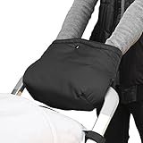 NoYuo ベビーカー用 ハンドマフ フリース 手袋 厚手 グローブ 防水 防寒 保温 装着簡単 お出かけ用 (新しい一体型)