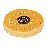 uxcell 研磨 バフ 掛け 用 布 ホイール ポリッシャー バフクロースホイール クロース製 ブラシ イエロー 50プライヤー ポリッシュ