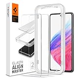 Spigen AlignMaster ガラスフィルム Galaxy A53 5G 用 ガイド枠付き ギャラクシー A53 5G 用 保護 フィルム 2枚入