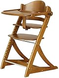 大和屋 すくすくチェア EN テーブル&ガード付 ライトブラウンLB 2502 充実した機能が備わったベビーチェア