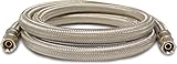 Kissler 88 – 6060 Braided Ice Makerライン、1 / 4インチ圧縮by 1 / 4インチ圧縮、ステンレススチール