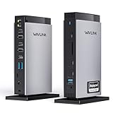 WAVLINK 15-in-1ユニバーサルDisplayLinkドッキングステーション Mac Windows対応 トリプル4K USB-C USB 3.0ノートパソコンドック