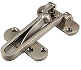 取替 外開き ドア用 ドアガード ゴールド シルバー ブロンズ 仕上げ 防犯 訪問者 対策 ドアクローザー付き 扉 に (銀)