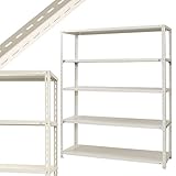 NC-1500 幅150×奥行45×高さ180cm 5段 ホワイト 70㎏/段