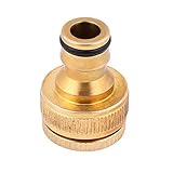 Qiiluタップクイックコネクタ 水銃真ちゅう 蛇口パイプホース継手 1 / 2inch 3 / 4inch洗車用 　