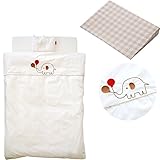 サンデシカ　スリーピングピロー付☆洗えるベビー布団 合計8点セット 必要最小限アイテムをチョイス _オーガニック風船ぞう 【日本製】