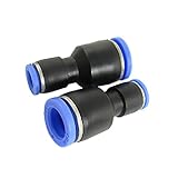 uxcell　エアワンタッチ継手　クイック継手　チュー　コネクターブ　8mm- 12mm　2個入り