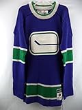 Vancouver Canucks CCM NHLブルーAuthenticクラシックセーターM