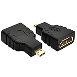 Micro hdmi アダプター HDライン変換ヘッド Mini HDMI コネクタ HDMI転送 Mini HD 2個セット