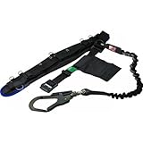 KH 安全帯 エアー式サポーターベルト付 じゃばら式 タフアルミ 自在環 反射ライン/黒 [落下防止 電気工事 高所での安全作業]