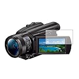 メディアカバーマーケット SONY デジタルビデオカメラ ハンディカム FDR-AX700 FDR-AX100 機種用【強化 ガラスフィルム 同等の硬度9H ブルーライトカット 光沢 改訂版 液晶保護 フィルム】 互換品