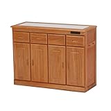 家具 便利 おしゃれ キッチンカウンター(ナチュラル) 101350400