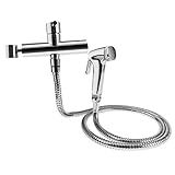 B Blesiya ミキサー混合蛇口　バルブ付き　ハンドヘルド　ホット＆コールド　噴霧器　耐久性