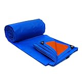 WUFENG オーニング 防水雨 プラスチック天蓋布 日焼け止め 断熱 テント 耐候性 折りたたみが簡単 味がない 車 トラック、 厚さ0.28mm 155g/M2 (色 : Blue tangeri