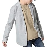 [アーケード] ジャケット メンズ スウェット テーラードジャケット カットテーラード ストレッチ ポンチ モクグレー M