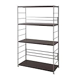 頑丈棚オープンラック　【幅90×高さ154cm】　ダークブラウン