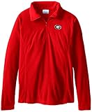 NCAA Georgia Bulldogs Collegiate Glacial II Half Zip Fleece Jacket XS レッド