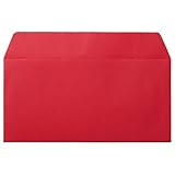寿堂:カラー横型封筒　110×220mm　127．9g／m2　テープのり付　〒枠なし　クランベリー　10350　1パック（10枚） 8172389
