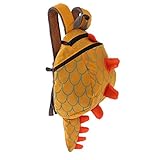 D DOLITY 赤ちゃん　迷子防止ひも　リード付き　リュックバッグ　バックパック　恐竜の形　迷子防止縄　全４種 - 黄