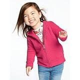 オールドネイビー OLD NAVY/ キルトフルジップフード パーティースターピンク アウターパーカー 12～18ヶ月【並行輸入】