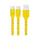 グルマンディーズ ポケットモンスター USB Type-C 対応 同期＆充電ケーブル ピカチュウ POKE-747A