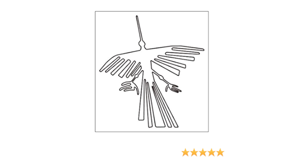 Amazon ステッカー ナスカの地上絵 コンドル 大 黒 ステッカー デカール 車 バイク