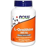 [海外直送品][３本セット]NOW Foodsオルニチン 500mg 120カプセル　ナウフーズ