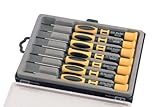 Aven 13940 Precision Chromium Vanadium Steel Slotted/Phillips Screwdriver Set, With Case, 7-Piece [並