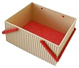 八幡化成 ハンドル付きスクエア型収納 sceltevie omnioffre(オムニオッフル) L カフェオレ