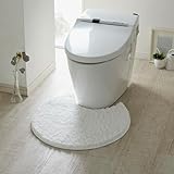 [ベルメゾン] トイレマット 洗える マット ホワイト 標準(円形)マット・フタカバーなし