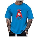 tシャツ メンズ プリント 丸首 半袖 メンズ ボタン レジャー ス tシャツ プリント 吸水吸汗 スポーツ フィットネス 大きいサイズ カ