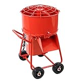 モルタルミキサー 赤 混合量35L ドラム容量50L 電動 ミニミキサー 100Vモーター ミニモルタルミキサー 電動ミキサー 混練ミキサー 混練機 攪拌機 かくはん機 電動モルタルミキサー コンクリ
