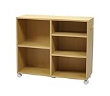 エイ・アイ・エス(AIS) A4ワゴン 押入れ収納ラック キャスター付 幅30 ナチュラル CMB-WG