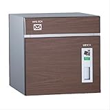 『欠品中　出荷までに1カ月以上かかります』　宅配ポスト　コルディア80　前入れ後出し　木目調　『郵便受け　一戸建て用 屋外』 ウォールナット　左開きタイプ