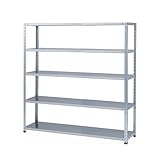 ステンレスラック 力量タイプ 幅180×奥行45×高さ180cm 5段 ステンレスSUS-304 150kg/段