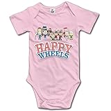 赤ちゃん&ベビー服 アニメ系 運転手 車いす おもしろ 半袖ロンパース 夏 女の子 男の子 18 Months ピンク