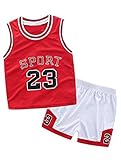 ARABOYO　ベビー　袖なしシャツ　ショットパンツ　2点セット　レジャー　ゆったり　快適　バスケットボール　運動セット　スポーツ服　ユニフォーム　制服　幼稚園　子供　キッズ　小学生　男の子　女の子　