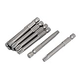 T30ヒント1/4インチ六角シャンク65ミリメートル長いトルクスドライバービット10個入り