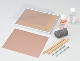 アーテック 彫金用素材 銅板Bセット (ヘラ押し) メタリックフレーム付 35051