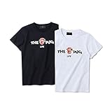 【 韓国スタイル子供服】 夏Tシャツ　キッズ /半袖 男の子/英字いぬロゴプリント/かっこいい　全2色110-150 Black,110cm