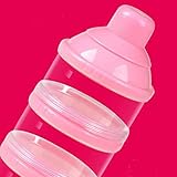 Mamimami Home 乳児粉ミルクケース 大容量 防湿 防菌 携帯式 離乳食保存ケース 単層容量80g粉乳x3個入