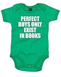 (パーフェクトボーイは本の中だけ。) Perfect Boys Only Exist In Books, プリント　ベビースーツ - グリーン/白 12-18 ヶ月