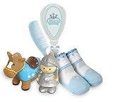 Stephan Baby Bath Squirters, Bootie Socks and Brush/Comb Gift Set, Little Prince [並行輸入品]
