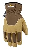 Wells Lamont Palm Leather Work Gloves, Insulated Deerskin, Suede, Medium (1092M) by Wells Lamont