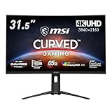 MSI デュアルモード湾曲ゲーミングモニター MAG 321CUPDF 31.5インチ/4K UHD/RAPID VAパネル/160Hz（フルHD設定時：320Hz）/0.5ms（GTG）/HDMI 2.1/DP1.4a/FreeSync Premium/デュアルモード/24.5インチ・27インチモード搭載アンチモーションブラー/DisplayHDR 400/AIビジョン/メーカー3年保証