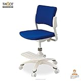 イトーキ トワイス 回転 学習チェア 布張り マリンブルー KS31-9MB