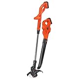 BLACK+DECKER LCC222 20V MAX Lithium String Trimmer/Edger, Sweeper Plus 2 Battery Combo Kit, 10" [並行輸