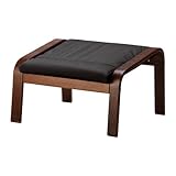 IKEA(イケア) PO?NG グラノン ブラック ブラウン 49889638 フットスツール、ブラウン、グラノン ブラック